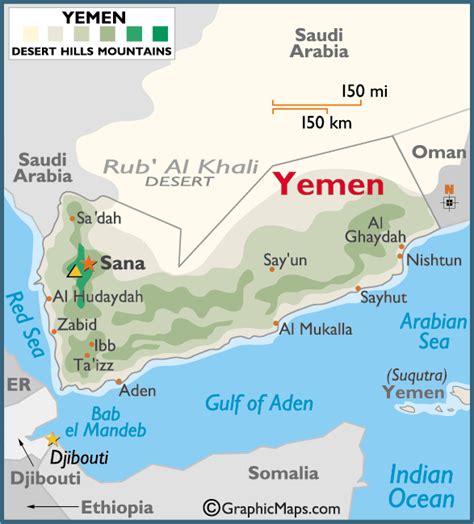 Yamen Map Political Regional | Maps of Asia Regional Political City