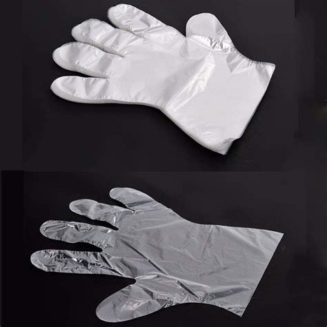 200Pcs Disposable Plastic Gloves Disposable Polyethylene Work Gloves for Cooking Cleaning,Food ...