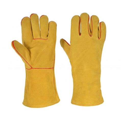 Yellow welding gloves | WORK GLOVES