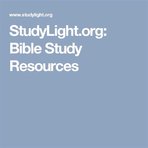 StudyLight.org: Bible Study Resources | Bible resources, Bible study tools, Online bible study