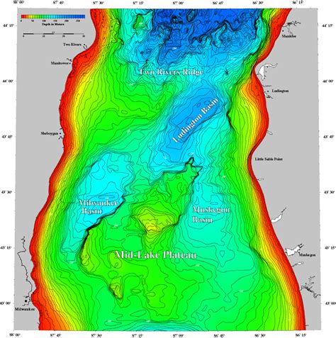 Bathymetry of Lake Michigan