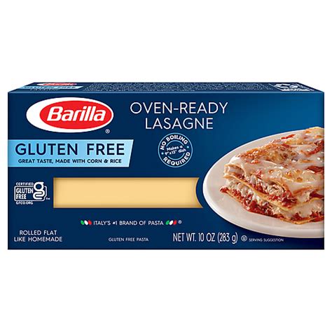 Barilla Gluten Free Oven-Ready Pasta 10 oz | Lasagna | Foodtown