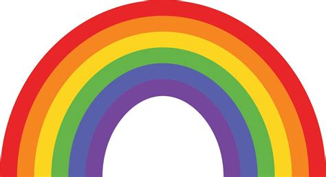 Rainbow icon on white background. Rainbow cartoon sign. Rainbow symbol ...