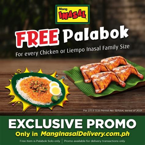 Mang Inasal – FREE PALABOK Online Promo | Manila On Sale