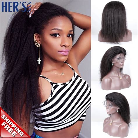 Yaki Straight Wigs Gluelless Full Lace Wigs Italian Yaki Full Lace Wig 100 Human Hair Wigs For ...