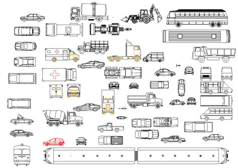 Vehicle Cad Blocks dwg file - Cadbull