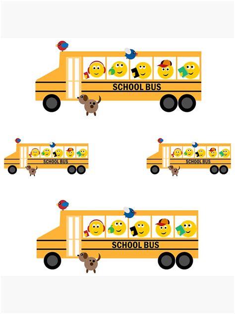 "yellow school bus, school bus, emoji, big school bus, school, students on bus, children bus ...