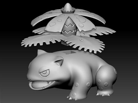 STL file Venusaur 🐉・3D printer design to download・Cults