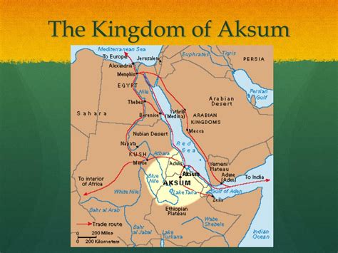 Kingdom Of Aksum Map