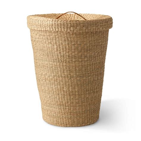 MoDRN Floppy Seagrass Laundry Basket, Brown - Walmart.com | Laundry basket with lid, Leather ...