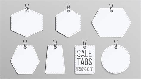 Blank Gift Tag Vector Hd PNG Images, Blank Sale Tags, Badge, Business ...