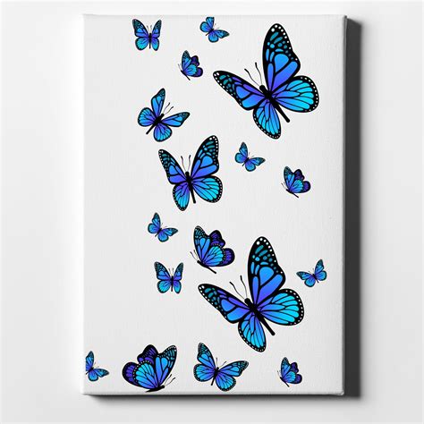 Blue and Lime Green Butterfly Archival Print BUTTERFLY ART PRINT Giclée Prints Art ...