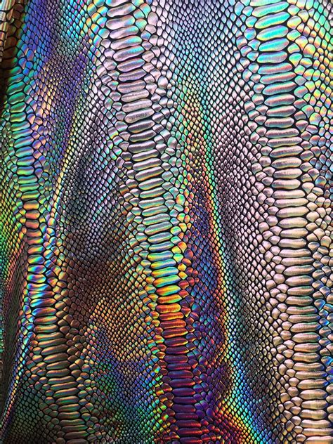 Gold iridescent snake skin printed on a nylon spandex-snake | Etsy