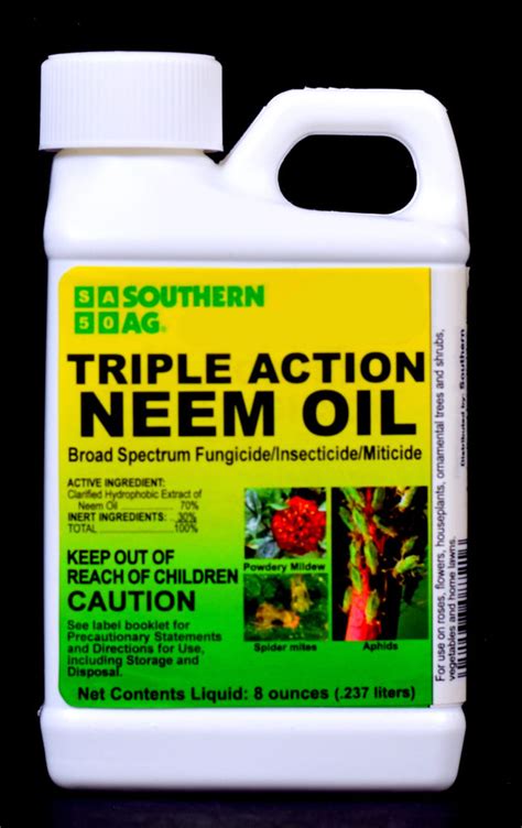 TRIPLE ACTION NEEM OIL – Southern Agricultural Insecticides, Inc.