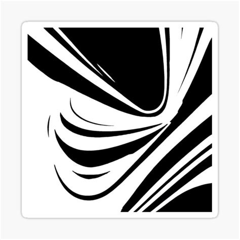 "Modern Black and White Waves Design" Sticker for Sale by nocap82 | Redbubble