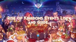 Rise of Kingdoms Events List and Guide - Rise of Kingdoms Guides