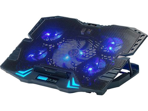 Rosewill Gaming Laptop Cooler Notebook Cooling Pad, 5 Silent Blue LED Fans with | eBay