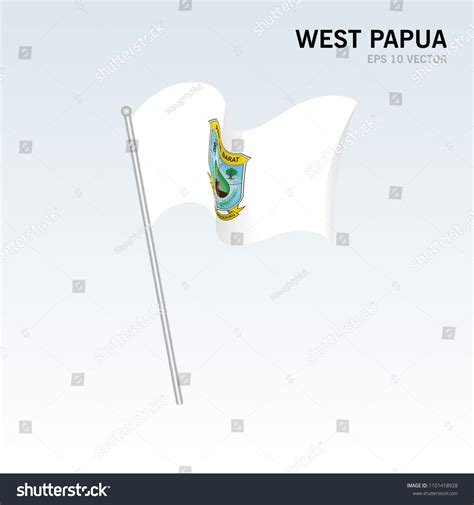 Waving Flag West Papua Provinces Indonesia Stock Vector (Royalty Free) 1101418928 | Shutterstock