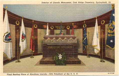 Lincoln interior linen003 | Cemetery Travel: Your Take-along Guide to Graves & Graveyards Around ...