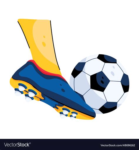 Football kick Royalty Free Vector Image - VectorStock