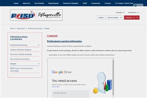 Canvas PFISD- A Learning Management System For Students