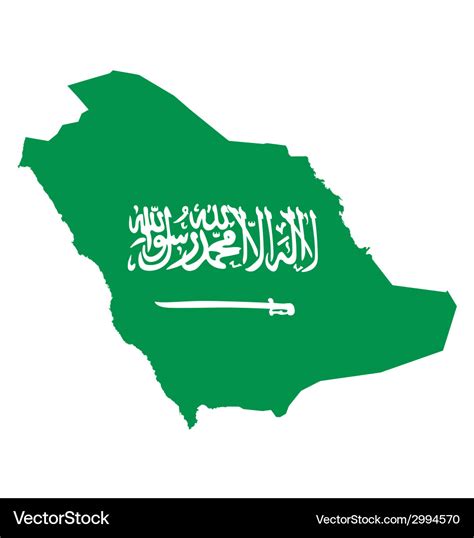 Saudi arabia flag Royalty Free Vector Image - VectorStock