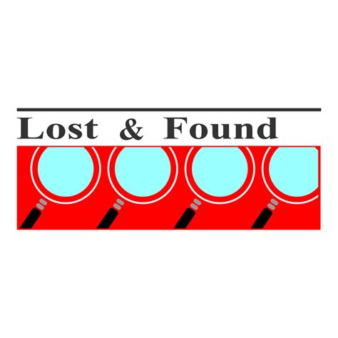 lost and found sticker 23253755 Vector Art at Vecteezy