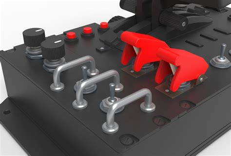 Aircraft control joystick 3D model | CGTrader