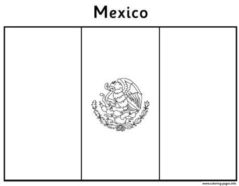 Free Mexican Flag E357 Coloring page Printable