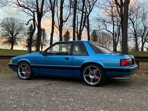 1991 Ford Mustang LX Notchback Coupe Bimini Blue for sale - Ford Mustang Coupe Notchback 1991 ...