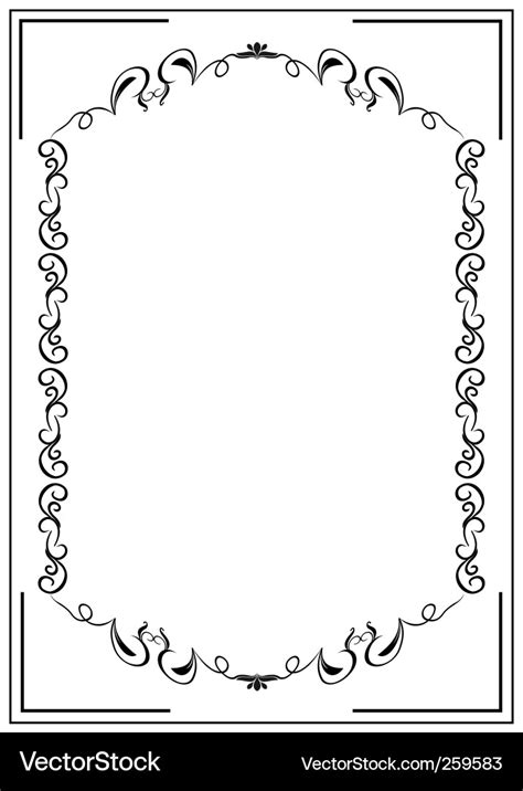 Filigree border Royalty Free Vector Image - VectorStock