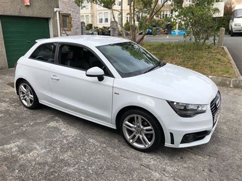 Audi A1 TFSI S-Line Full Service History, MOT June 2019. Glacier White, Half Leather, Bluetooth ...