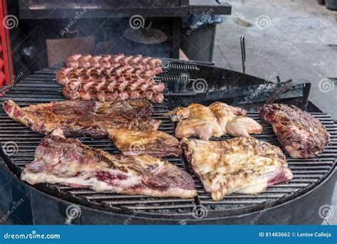 Parillada in a Restaurant in La Boca Neighbourhood in Buenos Aires, Argentina Stock Photo ...