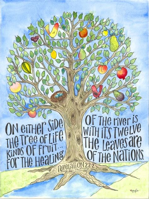 Tree of Life, by Gayla Irwin | Bible art, Scripture art, Tree of life