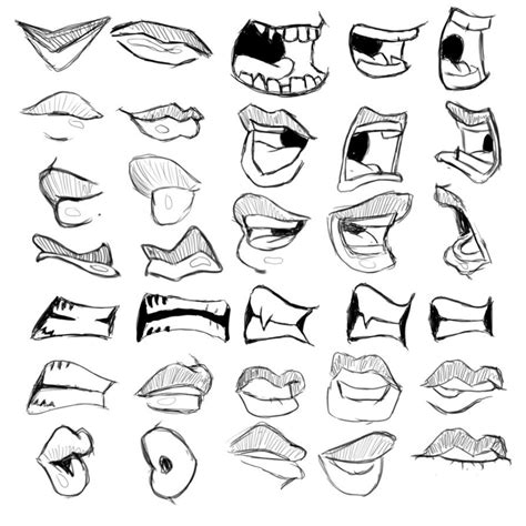 Mouth and Lip Studies by cartoonstudy | Mouth drawing, Lips drawing, Cartoon drawings