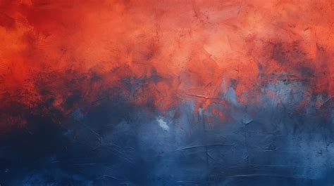 Vibrant Orange Abstract Art Dark Red And Navy Blue Watercolor Painting On Canvas Infused With ...