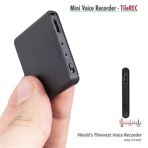 TileRec - discreet mini voice-activated recorder by Unique Mini Voice Recorders by aTTo Digital