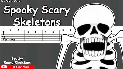 Spooky Scary Skeletons - Guitar Tutorial - YouTube