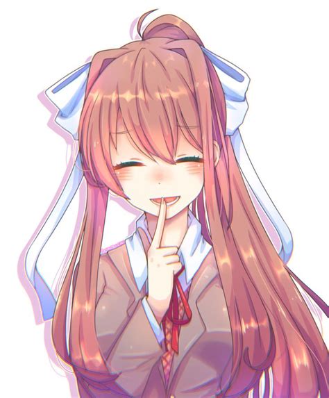 Monika Official Art Ddlc ~ Ddlc Natsuki Fanart Monika Sketch Reader Yuri Kawaii Deviantart ...