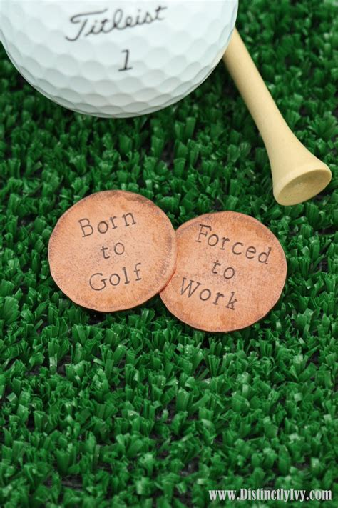 Personalized Golf Ball Markers Golfer Dad Gift by DistinctlyIvy