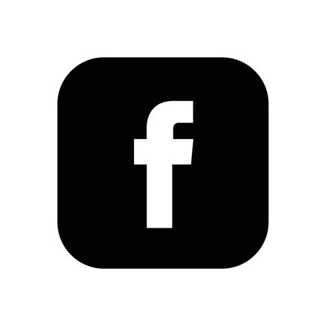 Facebook Logo Icon Black