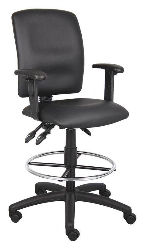 Adj Arm, Black, Drafting Chair - 452R14|452R14 - Grainger