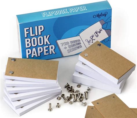 Blank Flip Book Paper with Holes - 720 Sheets (1480 Pages) Flipbook ...