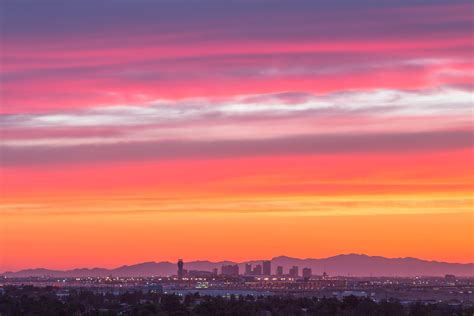 Downtown Phoenix skyline at sunset from Tempe • Dan Sorensen