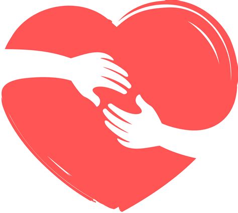 charity hand sign inside a love shape. international day of charity. 10880186 PNG