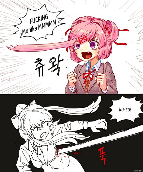 Natsuki and Monika : r/DDLC