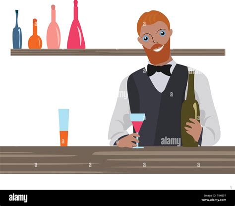 Bartender Stock Vector Images - Alamy