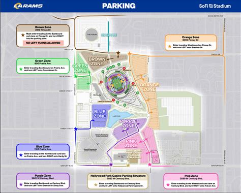 Rams SoFi Stadium Guide : r/LosAngelesRams