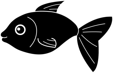 Fish Silhouette Clipart Vector Fish Silhouette Cartoon Fish Seafood Art | The Best Porn Website