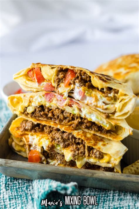 Copycat Taco Bell Crunchwrap Supreme - Maria's Mixing Bowl